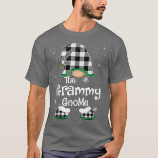 T-shirt Grammy Gnome Buffalo Plaid Matching Family Christa