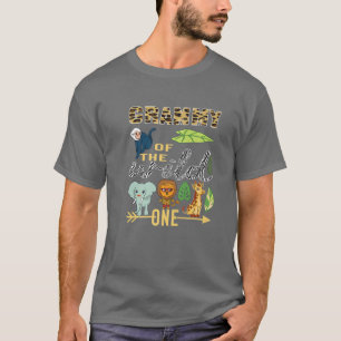 T-shirt Grammy Of The Wild One Zoo 1EBirthday Safari Jun