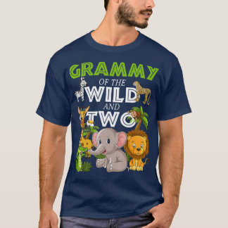 T-shirt Grammy of the Wild Two Zoo Birthday Safari