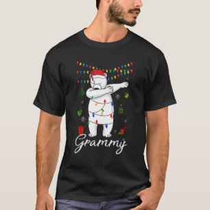 T-shirt Grammy Ours Luminaires à Dabbing Père Noël Christe