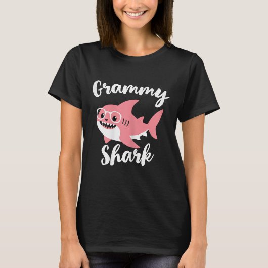 T-shirt Grammy Shark Mother's Day Grandma Funny  (Devant)