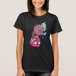 T-shirt Gramophone cérébral Maladie mentale Dépression Pré
