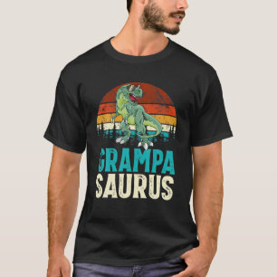 T-shirt Grampasaurus T Rex Dinosaur Grampa Saurus Famille