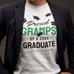 T-shirt Grampes de fidélité vert noir 2025 Diplômé