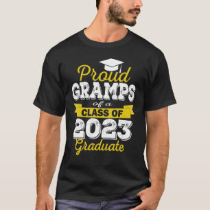 T-shirt Grampes Super Fières De 2023 Diplômé Famille Aweso