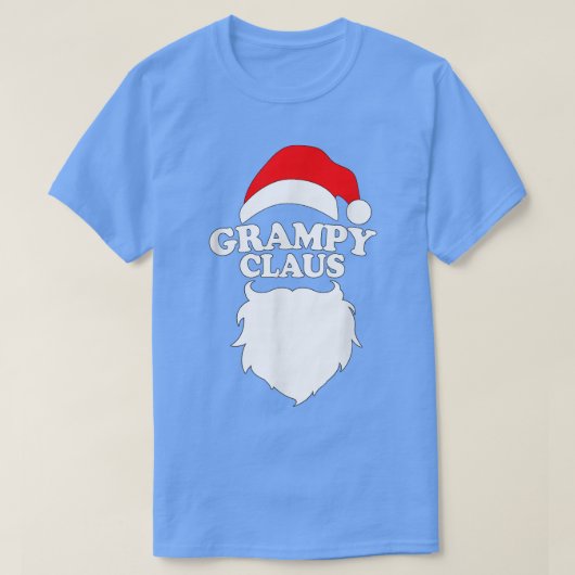 T-shirt Grampy Claus T Funny Holiday Christmas Gift Teft (Design devant)