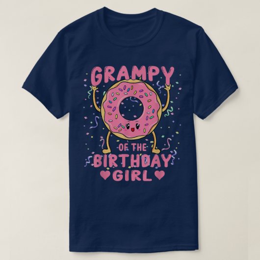 T-shirt Grampy De La Fille D'Anniversaire Anniversaire De  (Design devant)
