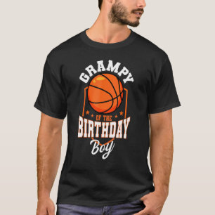 T-shirt Grampy Of The Birthday Boy Basketball Thème Annive