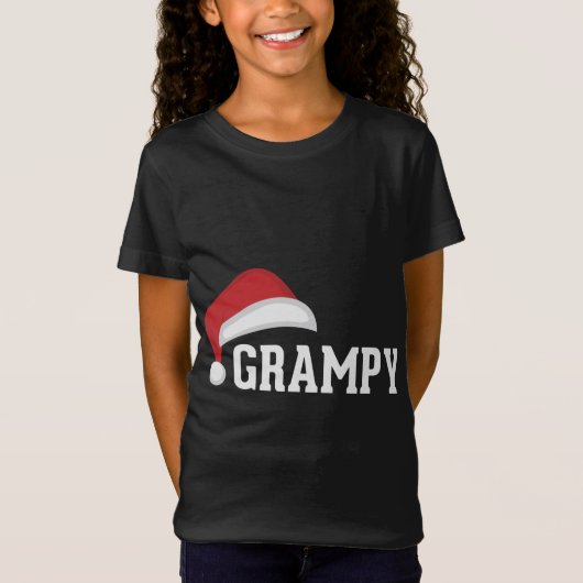 T-Shirt Grampy - Santa Hat Grand-parent Noël G (Devant)