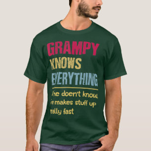T-shirt Grampy Savoir Tout Ce Que Grand-Père Dons
