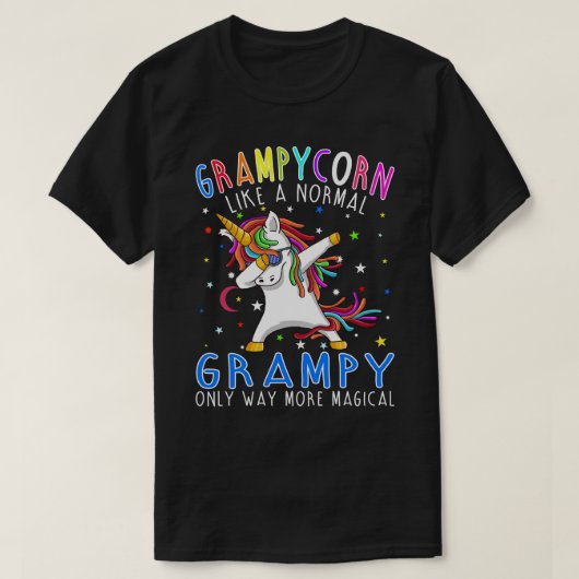 T-shirt grampycorn Comme la grammaire normale seulement be (Design devant)