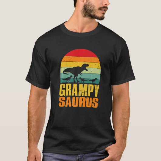T-shirt Grampysaurus Rex Dinosaur Grampy Saurus Family Mat (Devant)
