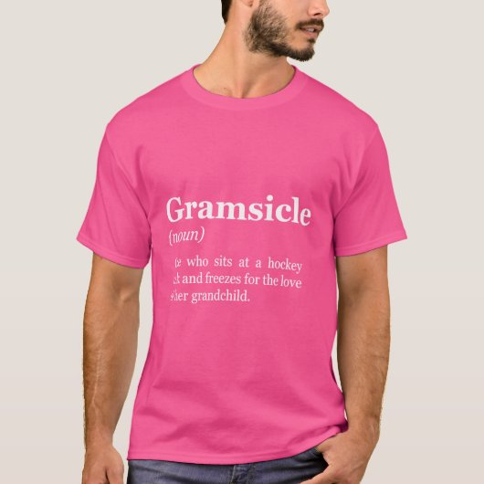 T-shirt Gramsicle -Shir Funny Hockey Grandma Sicle (Devant)