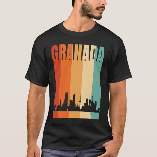 T-shirt Granada Skyline (Devant)