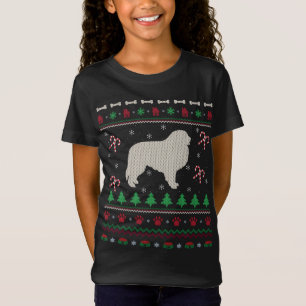 T-Shirt Grand Amoureux des chiens Pyrénées Xmas Vilain Gra