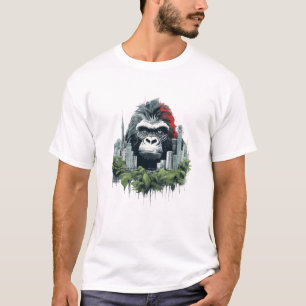 T-shirt Grand Ape Gorilla Animal Beauté Nature Faune