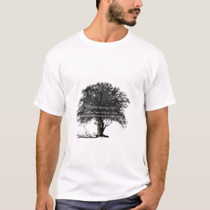 T-shirt Grand Arbre Art Noir -Illustration de la Nature en