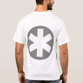 T-shirt Grand Asterisk - gris et blanc (Dos)