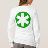T-shirt Grand Astérisque - Vert et Blanc (Dos)