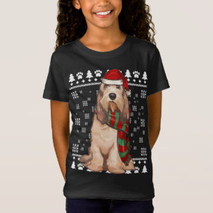 T-Shirt Grand Basset Griffon Vendeen Chien Père Noël Xmas 