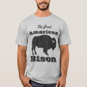 T-shirt Grand bison américain rustique (Devant)