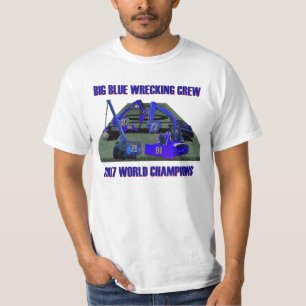 T-shirt Grand bleu détruisant l'équipage