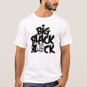 T-shirt Grand bloc noir (Devant)