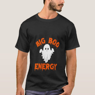 T-shirt Grand Boo Energy Halloween Chemise Fantôme Pour Fe