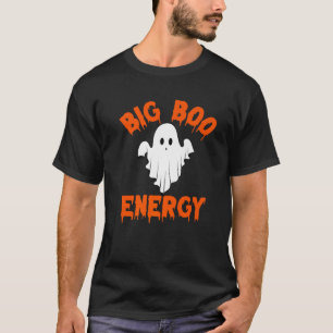 T-shirt Grand Boo Energy Halloween Chemise Fantôme Pour Fe