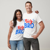 T-shirt GRAND BRO en rouge et bleu (Unisexe)