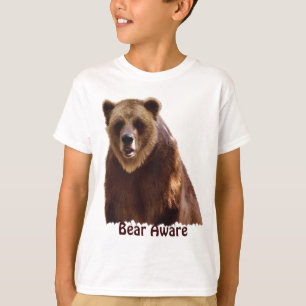 T-shirt Grand cadeau d'art de faune d'ours gris