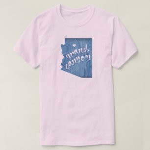 T-shirt Grand Canyon Arizona Grain de Bois