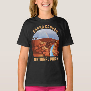 T-shirt Grand Canyon National Park rétro North rim Arizon