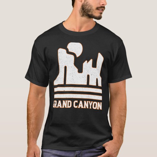T-shirt Grand Canyon Parc national WPA Style Graphi (Devant)