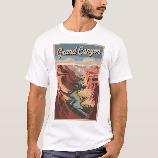 T-shirt Grand Canyon vintage (Devant)