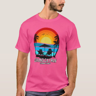 T-shirt Grand Cayman Souvenir Sept Mile Plage Îles Caïmans