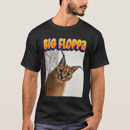 T-shirt Grand Chat Mème Floppa 3 (Devant)
