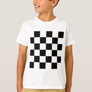 T-shirt Grand Checkered - noir et blanc