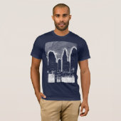 T-shirt Grand City Night Lights cityscape skyline (Devant entier)