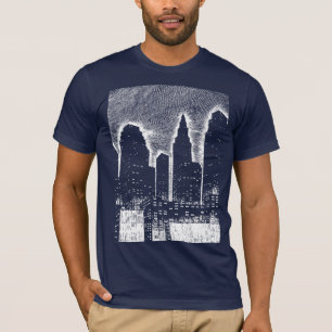 T-shirt Grand City Night Lights cityscape skyline