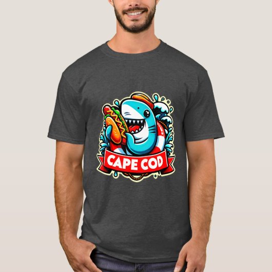 T-shirt Grand cod blanc de cap 3 (Devant)