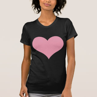 T-shirt Grand Coeur d'amour rose