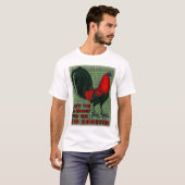 T-shirt Grand Coq Rouge (Devant entier)