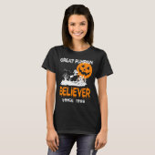 T-shirt Grand Croyant Citrouille Halloween Graphisme amusa (Devant entier)