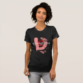 T-shirt Grand D (Rose-DK) (Devant entier)