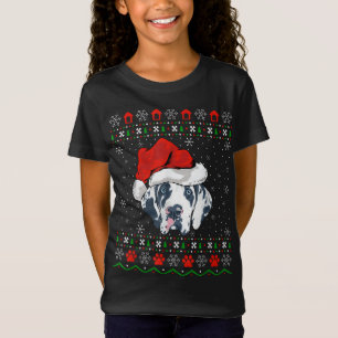 T-Shirt Grand Dane Chien Xmas Cadeau Vilain Grand Dane Noë