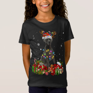T-Shirt Grand Dane Reindeer Noël Amoureux de les chiens