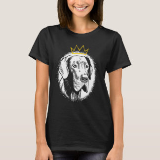 T-shirt Grand Danois avec Couronne