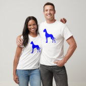 T-shirt Grand Danois bleu (Unisexe)