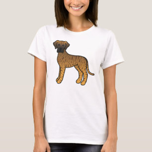 T-shirt Grand Danois bringé Chien de dessin animé mignon